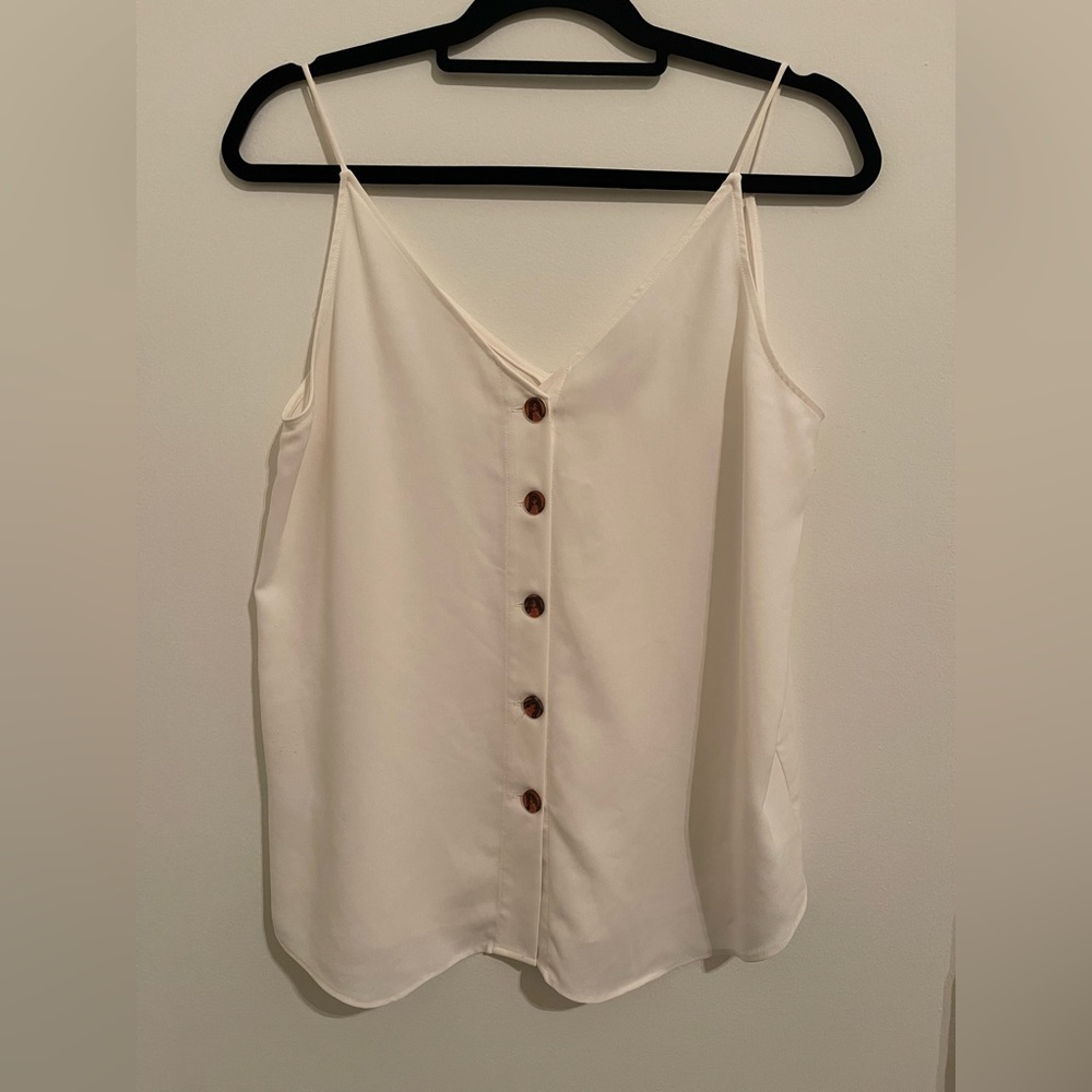 LOFT White Cami, size M
